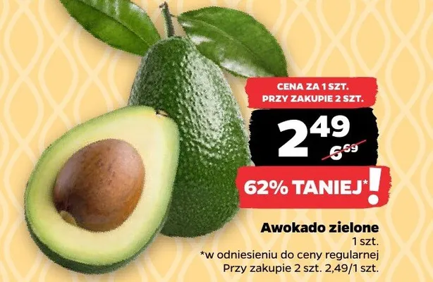 Awokado zielone promocja w Netto