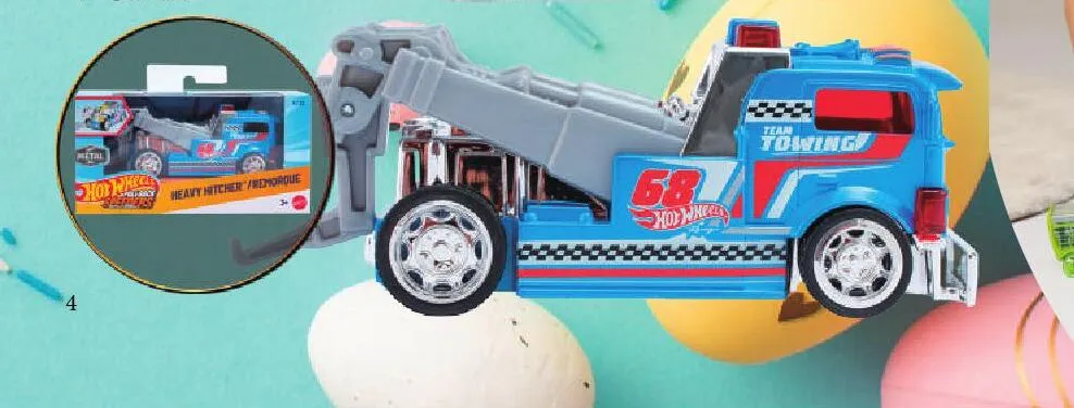 Pojazd Pull Back różne rodzaje Hot Wheels promocja w Dino