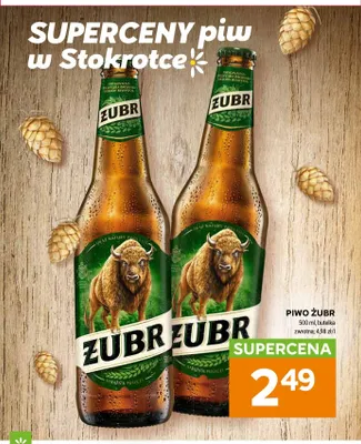 Piwo Żubr promocja w Stokrotka