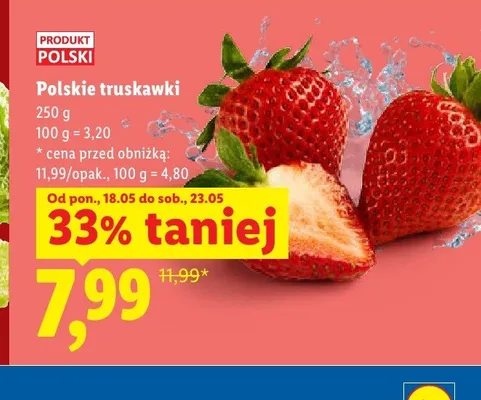 Truskawki polskie promocja w Lidl