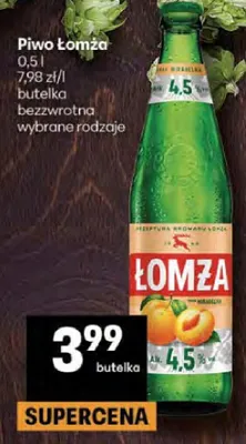 Piwo Łomża Mirabelka promocja w Delikatesy Centrum