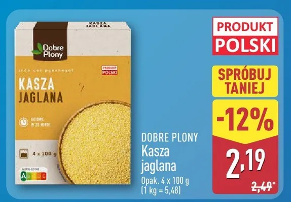 Kasza jaglana promocja w Aldi