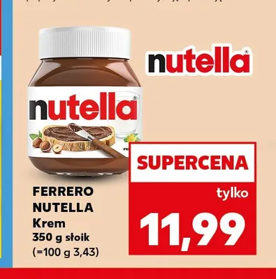 Krem Nutella promocja w Kaufland