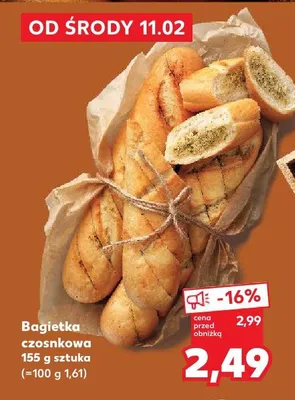 Bagietka czosnkowa promocja w Kaufland