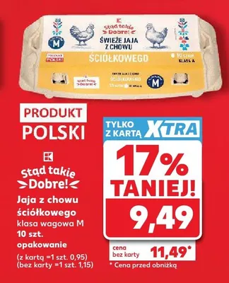 Jaja z chowu ściółkowego klasa wagowa M K-Stąd takie Dobre promocja w Kaufland
