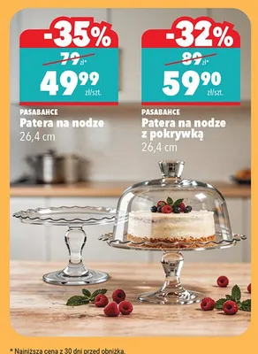 Patera na nodze z pokrywką promocja w Biedronka