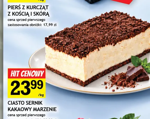 Ciasto sernik kakaowy Marzenie promocja w Gram Market