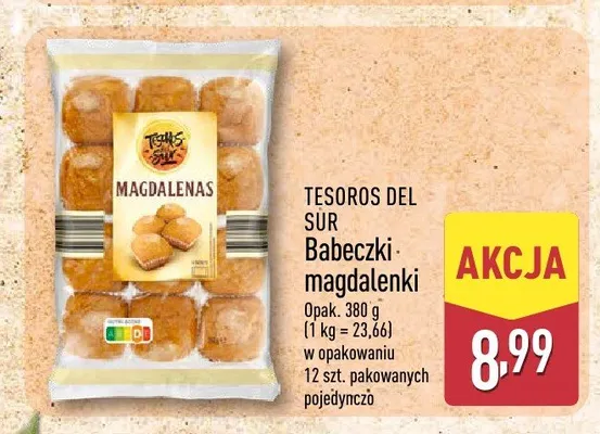 Babeczki magdalenki Tesoros del Sur promocja w Aldi