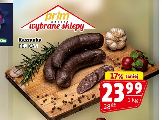 Kaszanka Pelikan promocja w Prim Market