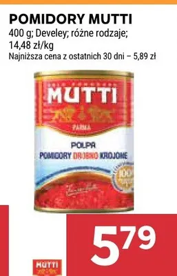 Pomidory mutti polpa promocja w Stokrotka