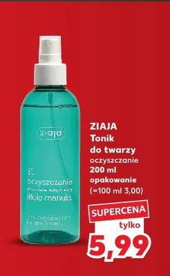 Tonik do twarzy oczyszczanie Ziaja promocja w Kaufland