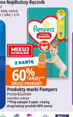 Produkty marki Pampers promocja w Leclerc