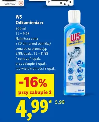 Odkamieniacz W5 promocja w Lidl