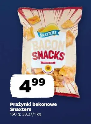 Prażynki bekonowe Snaxters promocja w Netto
