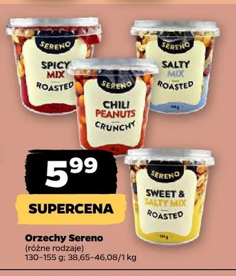 Orzechy Sereno Salty Mix roasted promocja w Netto