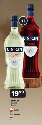 Wino czerwone Wermut Cin & Cin Rosso promocja w Netto