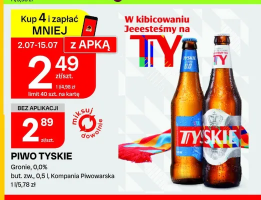 Piwo bezalkoholowe Tyskie promocja w Chorten