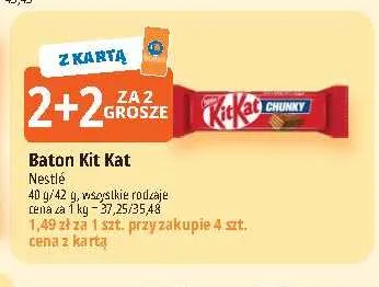 Baton Kit Kat promocja w Leclerc