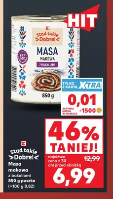 Masa makowa z bakaliami Stąd Takie Dobre! promocja w Kaufland