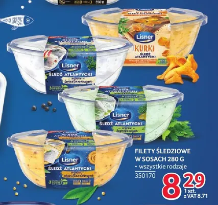 Filety śledziowe w sosie koperkowym Lisner promocja w Selgros