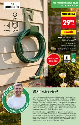 Wąż ze zraszaczem pistoletowym promocja w Biedronka