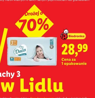 Pieluchy Dada Extra Soft 3 promocja w Lidl