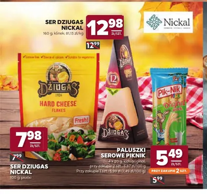 Ser Dziugas klinek Nickal promocja w Stokrotka