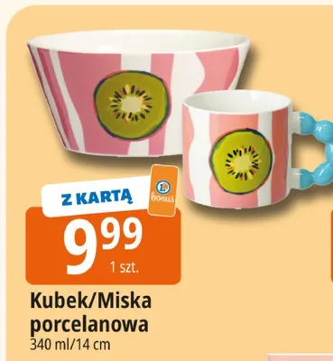 Kubek/Miska porcelanowa 340ml/14cm promocja w Leclerc