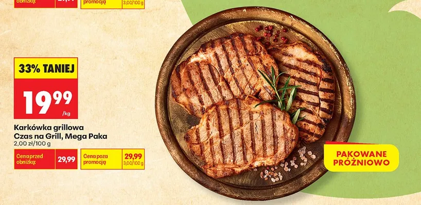 Karkówka grillowa Czas na Grill Mega Paka promocja w Biedronka