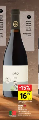 Wino czerwone Dão Selecção de Enófilos wytrawne promocja w Intermarche