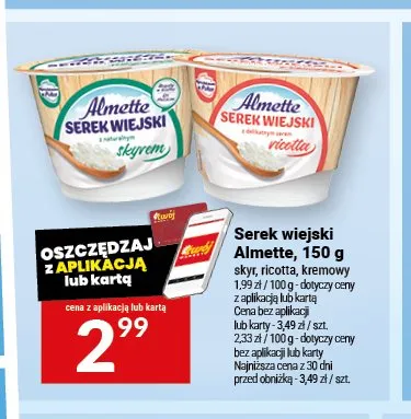 Serek wiejski Almette promocja w Twój Market
