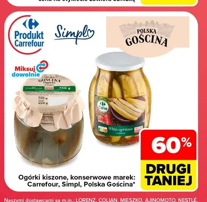 Pikle ogórkowe w zalewie Carrefour Extra promocja w Carrefour