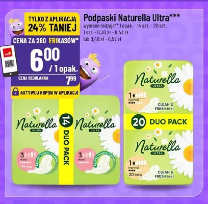 Podpaski Naturella Ultra promocja w POLOmarket