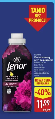 Perfumowany płyn do płukania Lenor promocja w Aldi