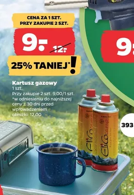 Kartusz gazowy promocja w Netto