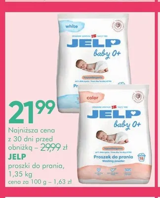 Proszek do prania Jelp Baby 0+ Color promocja w Super-Pharm