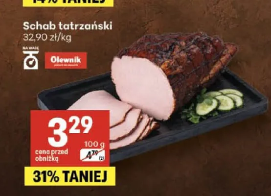 Schab tatrzański Olewnik promocja w Delikatesy Centrum