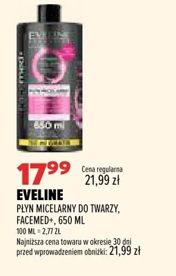 Płyn micelarny do twarzy Eveline Facemed+ promocja w Drogerie Natura