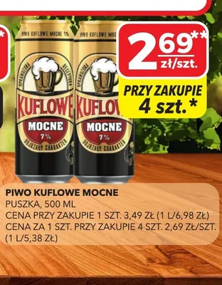 Piwo Kuflowe Mocne 500ml promocja w Top Market