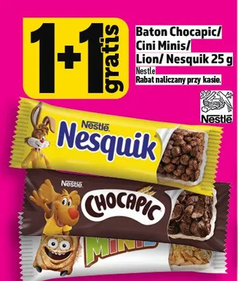 Baton Chocapic/Cini Minis/Lion/Nesquik 25g promocja w TOPAZ