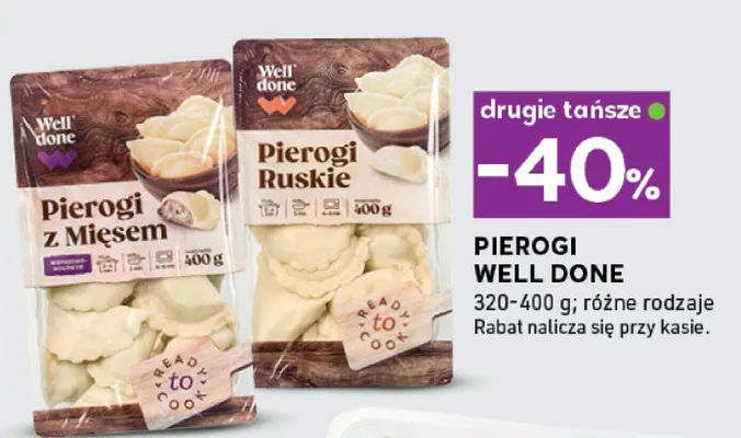 Pierogi well done promocja w Stokrotka