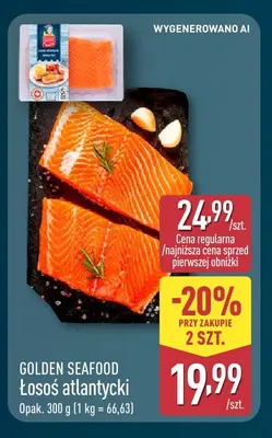 Łosoś atlantycki Golden Seafood promocja w Aldi