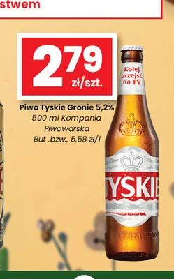 Piwo Tyskie Gronie 5,2% promocja w emma MARKET