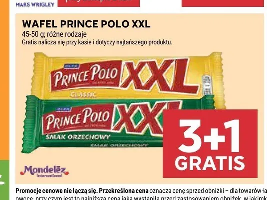 Wafel Prince Polo XXL Classic promocja w Stokrotka
