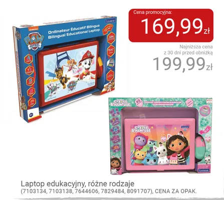Laptop edukacyjny Lexibook Koci Domek Gabi promocja w Smyk