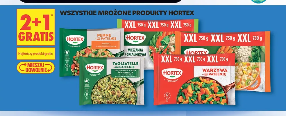 Mieszanka 7-składnikowa Hortex XXL 750g promocja w Biedronka
