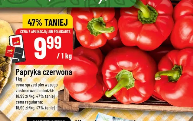 Papryka czerwona promocja w POLOmarket