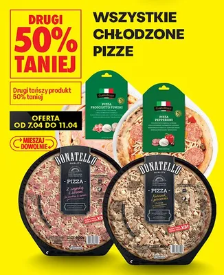 Wszystkie pizze chłodzone DRUGA -50% promocja w Biedronka