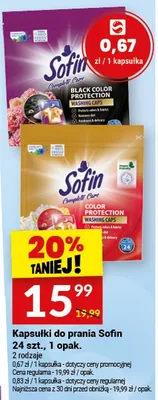 Kapsułki do prania Sofin promocja w Twój Market