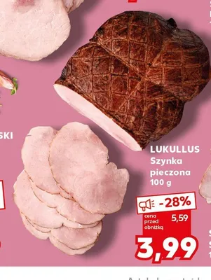 Szynka pieczona Lukullus promocja w Kaufland